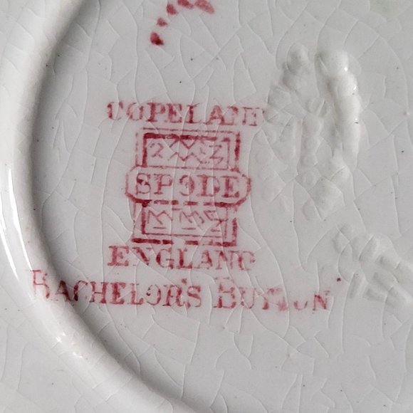 Vintage Bachelor's Button Saucer Vintage Copeland Spode England - Picture 4 of 4